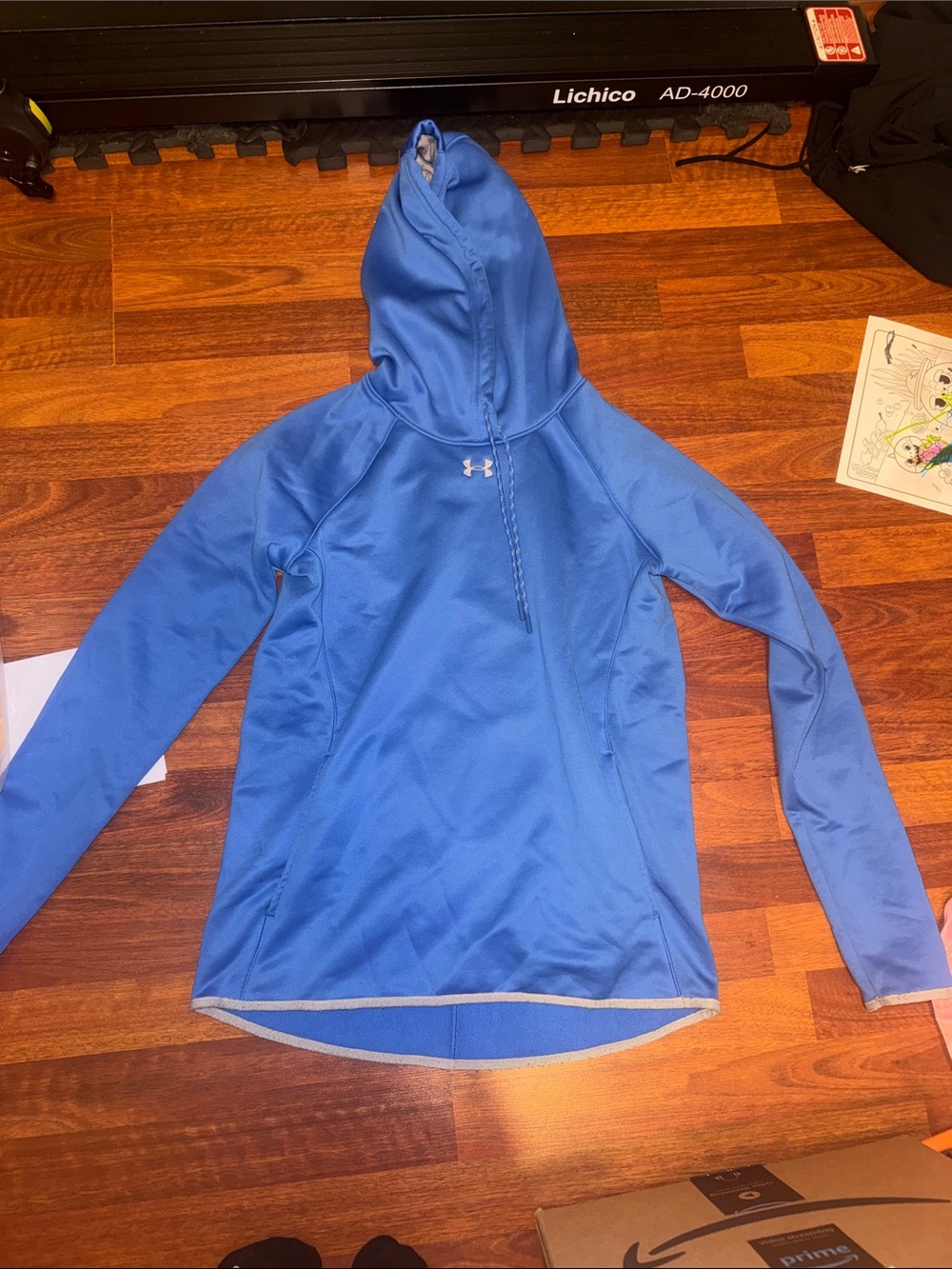 Under Armour Electric Blue Hooded Performance Top